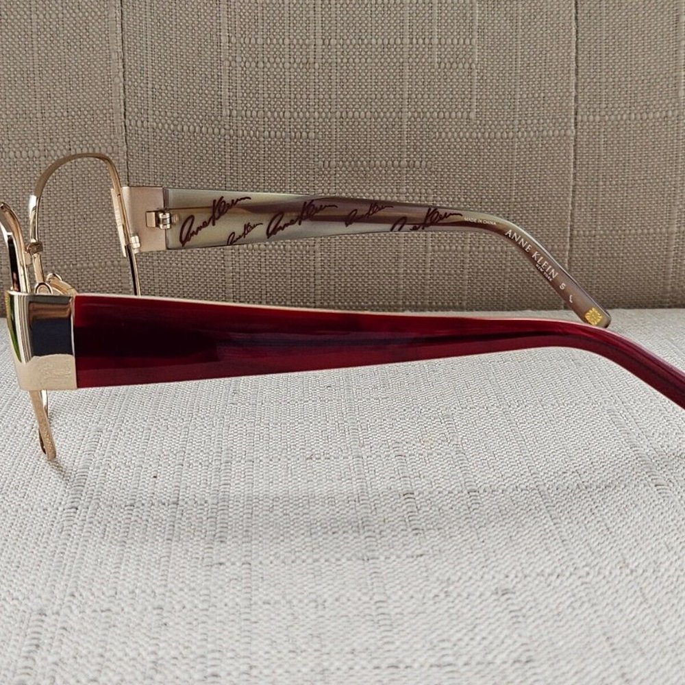 Anne Kkein Women Sunglasses/Eyeglasses Frame Gold/Red Tone 353/76 58[]14 130 - Picture 8 of 12